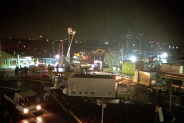 �����̏ォ�猩���H���̗l�q